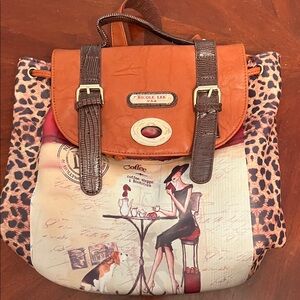 Nicole Lee Garden Flower Gitana Vintage Backpack
